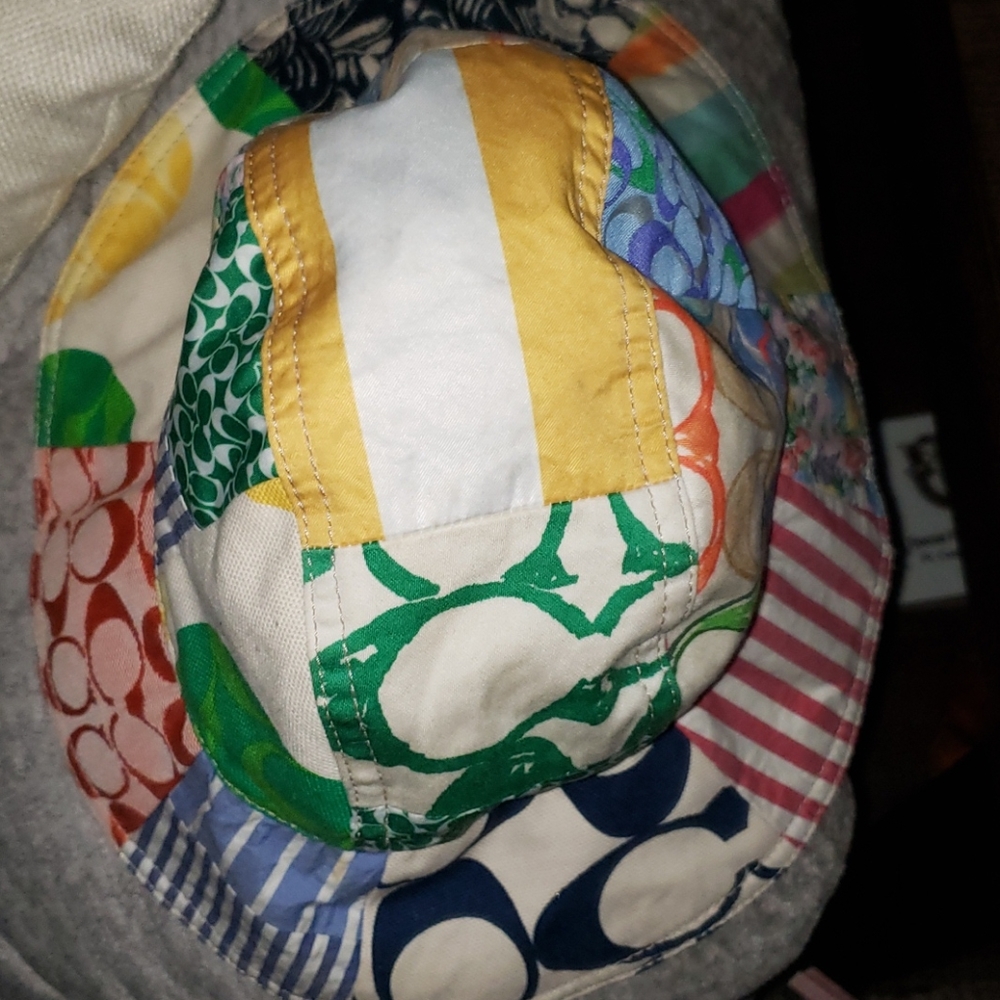 Coach Story Patch Bucket Patchwork Hat - image 5